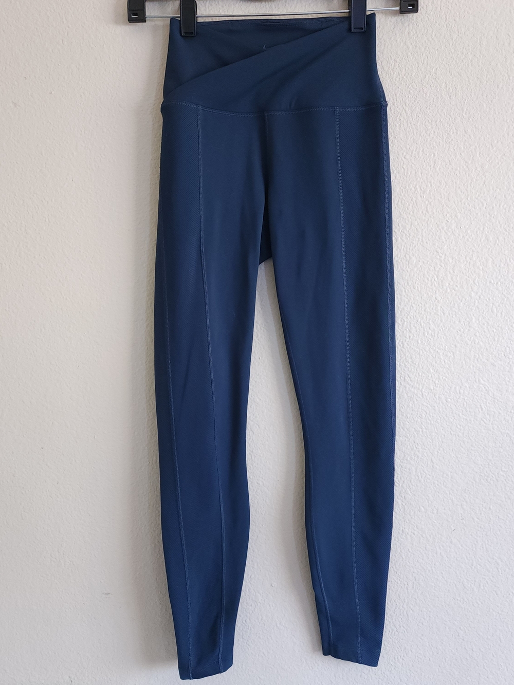 Nike One Wrap Women's High-Waisted 7/8 Leggings Navy Blue XS